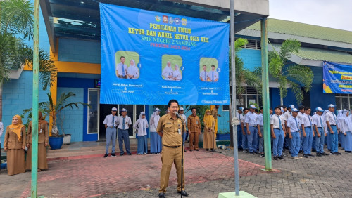 Pemilihan Ketua dan Wakil Ketua OSIS Masa Bakti Tahun 2023/2024: Proses Suara Demokratis di SMK Negeri 2 Sampang