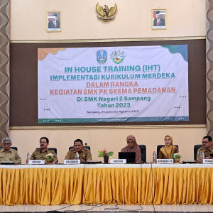 IN HOUSE TRAINING (IHT) IMPLEMENTASI KURIKULUM MERDEKA DALAM RANGKA SMK PK SKEMA PEMADANAN